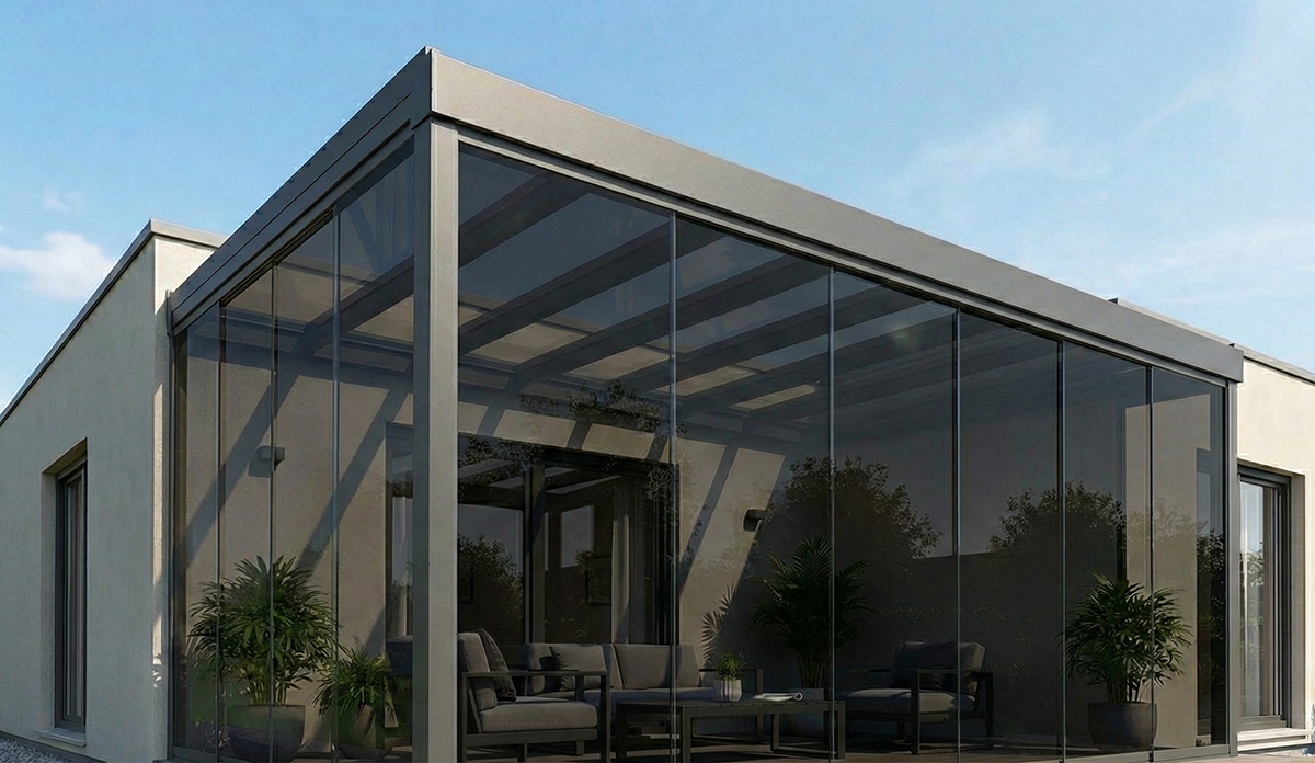 Szkło przyciemniane - ogród szklany Żory