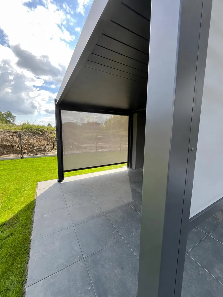 Pergola aluminiowa + Rolety ZIP + Lamele w Piekary Śląskie